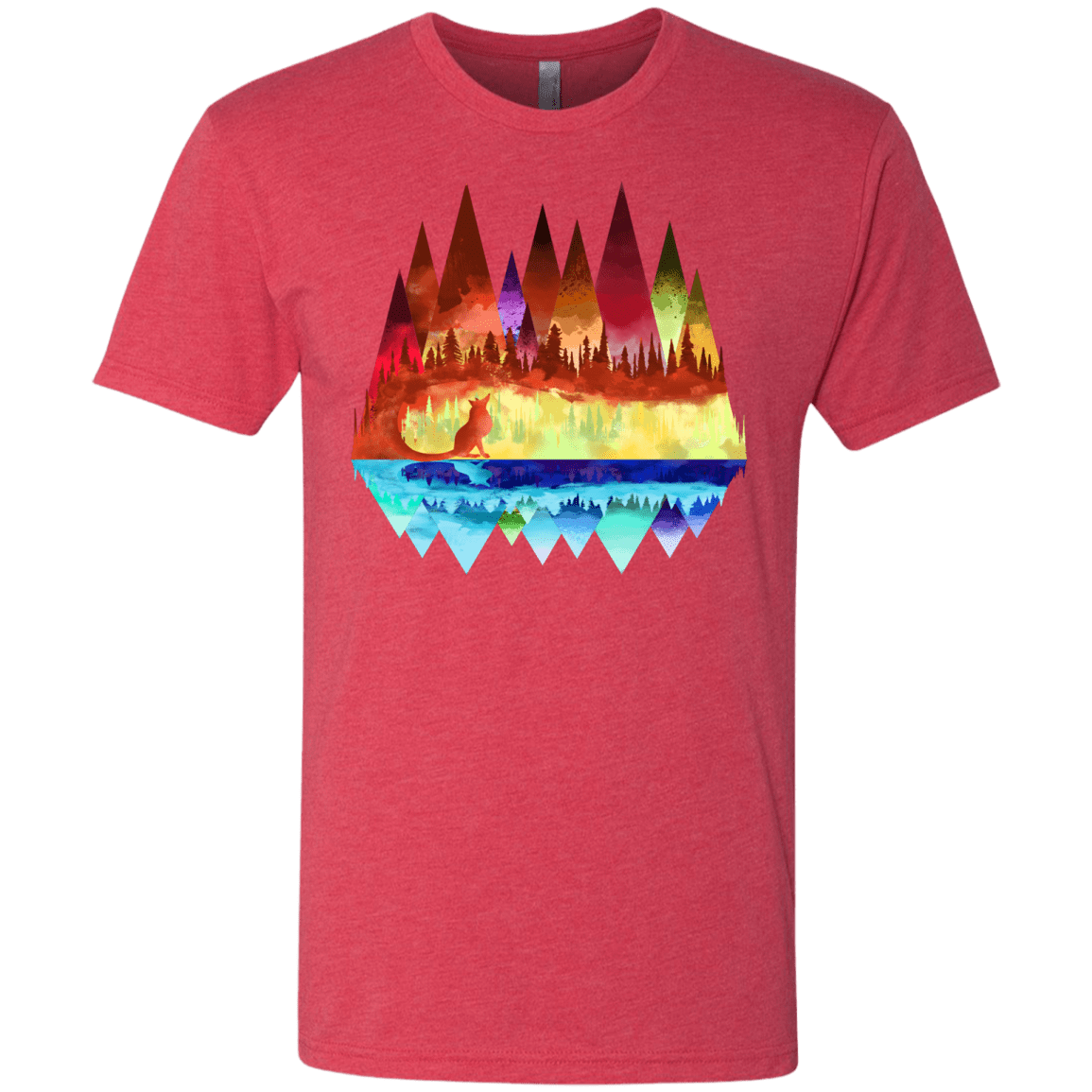 T-Shirts Vintage Red / S Mirrored Range Men's Triblend T-Shirt