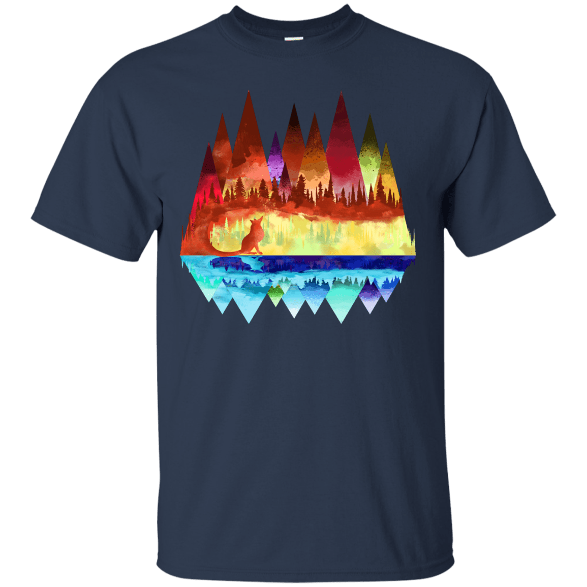 T-Shirts Navy / S Mirrored Range T-Shirt