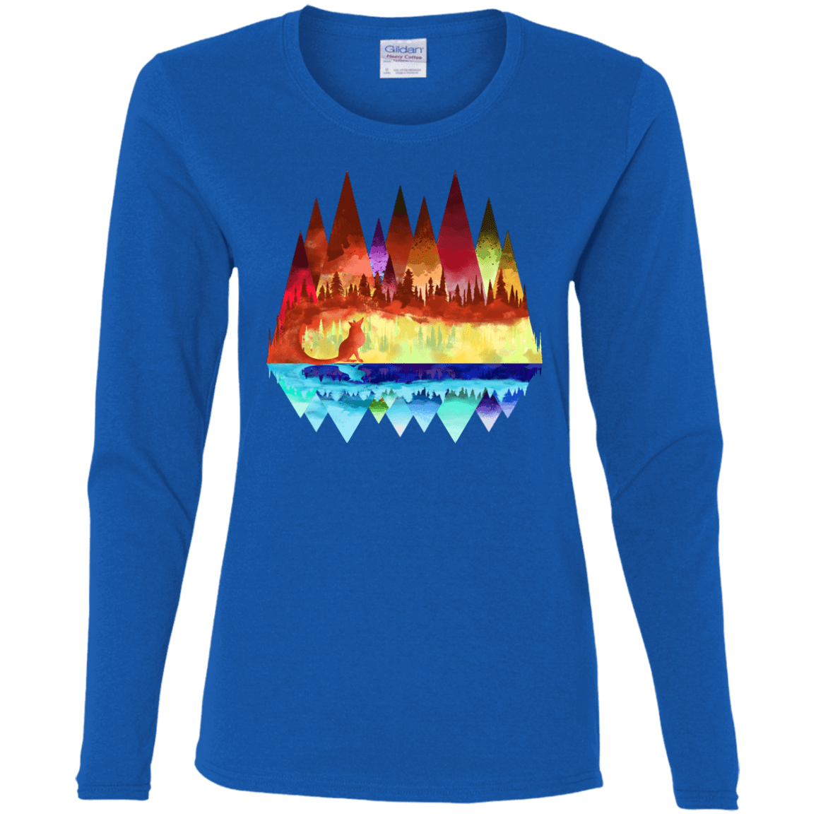 T-Shirts Royal / S Mirrored Range Women's Long Sleeve T-Shirt