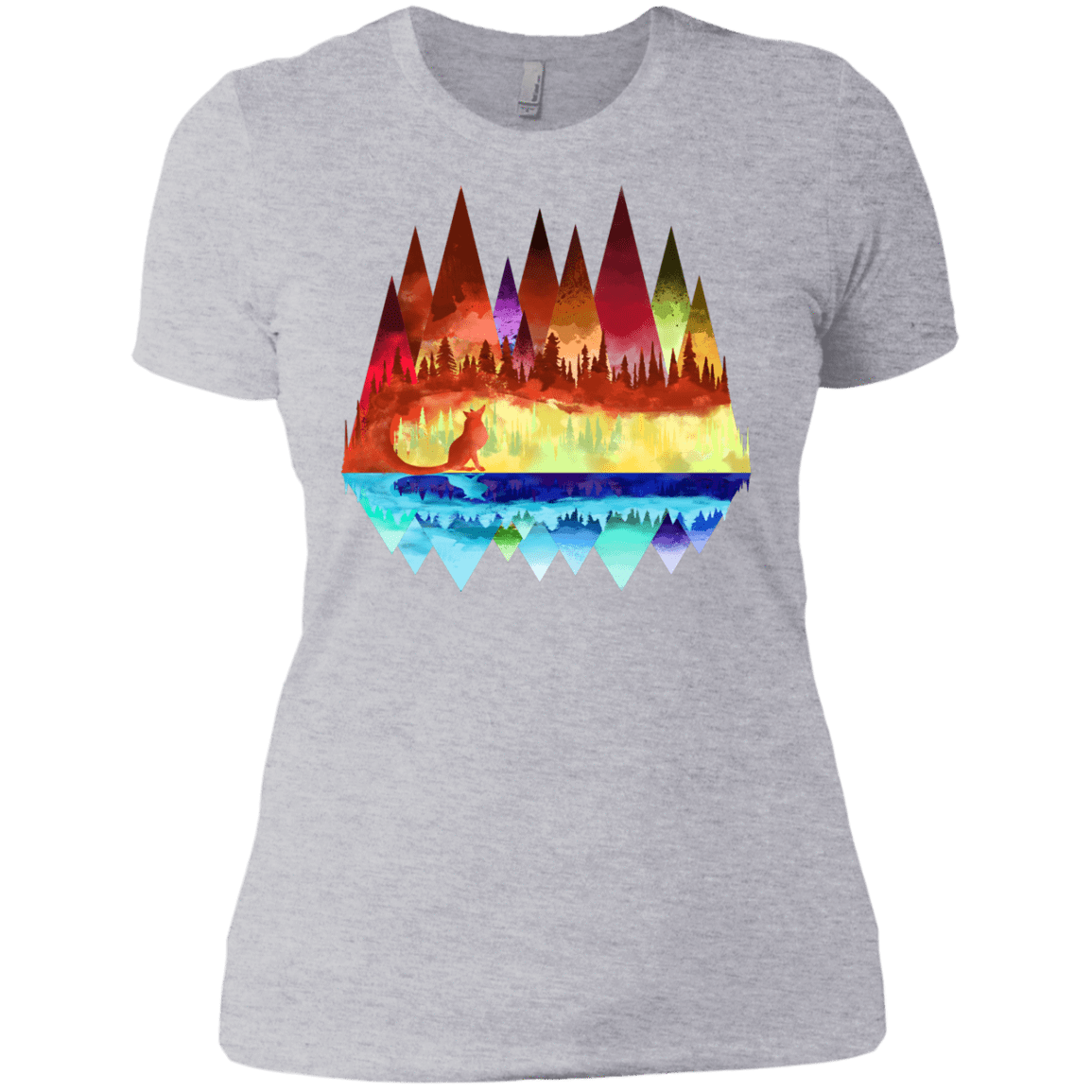 T-Shirts Heather Grey / X-Small Mirrored Range Women's Premium T-Shirt