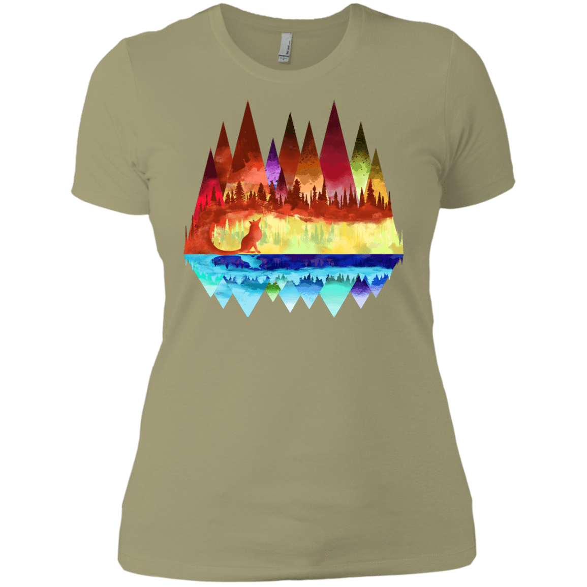 T-Shirts Light Olive / X-Small Mirrored Range Women's Premium T-Shirt