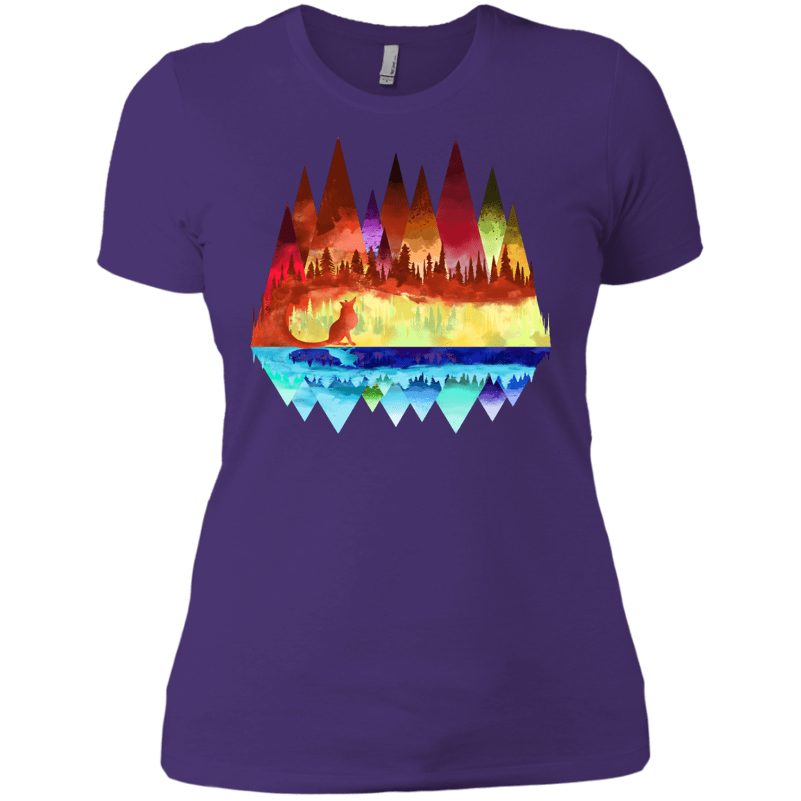 T-Shirts Purple Rush/ / X-Small Mirrored Range Women's Premium T-Shirt