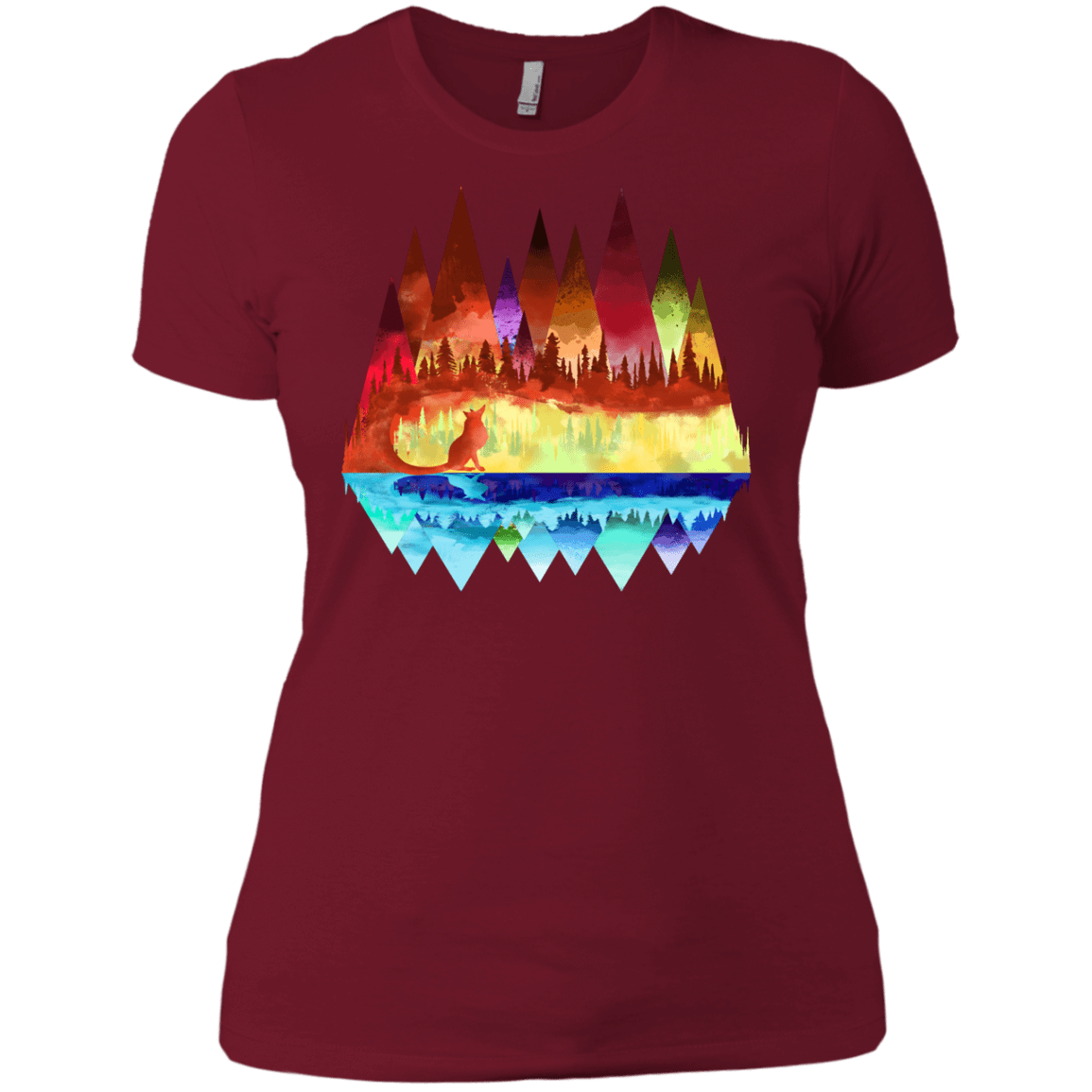 T-Shirts Scarlet / X-Small Mirrored Range Women's Premium T-Shirt