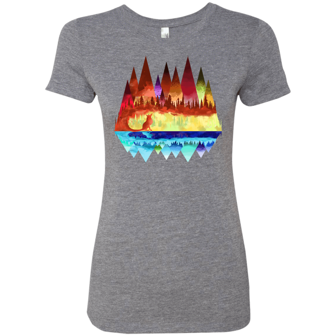 T-Shirts Premium Heather / S Mirrored Range Women's Triblend T-Shirt