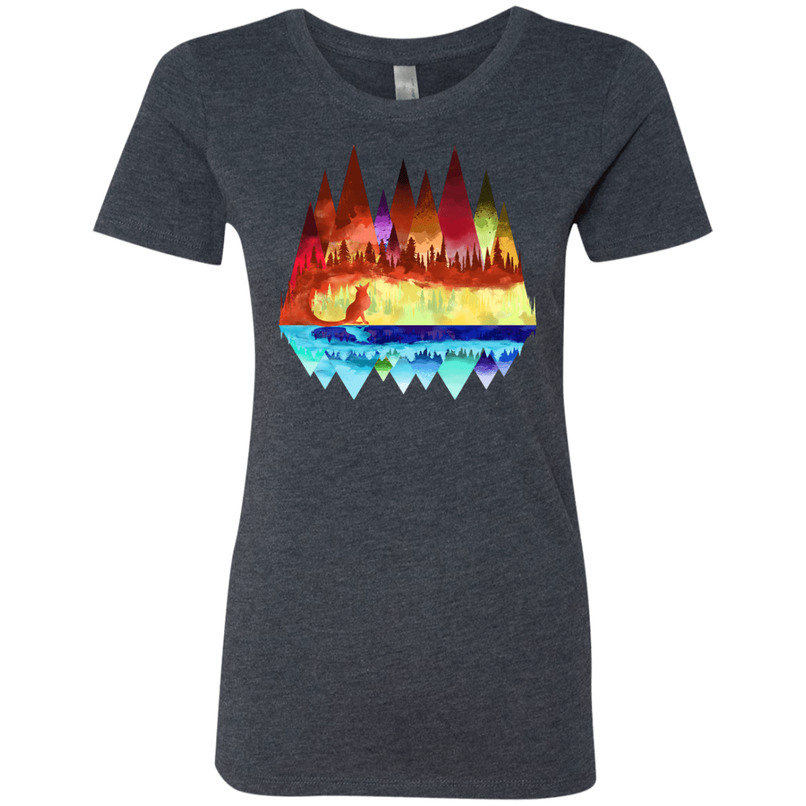 T-Shirts Vintage Navy / S Mirrored Range Women's Triblend T-Shirt