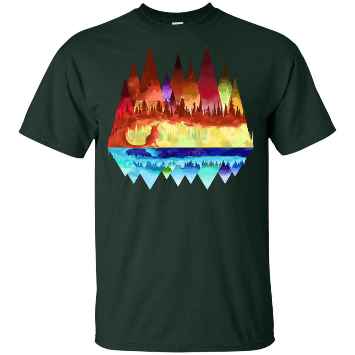 T-Shirts Forest / YXS Mirrored Range Youth T-Shirt