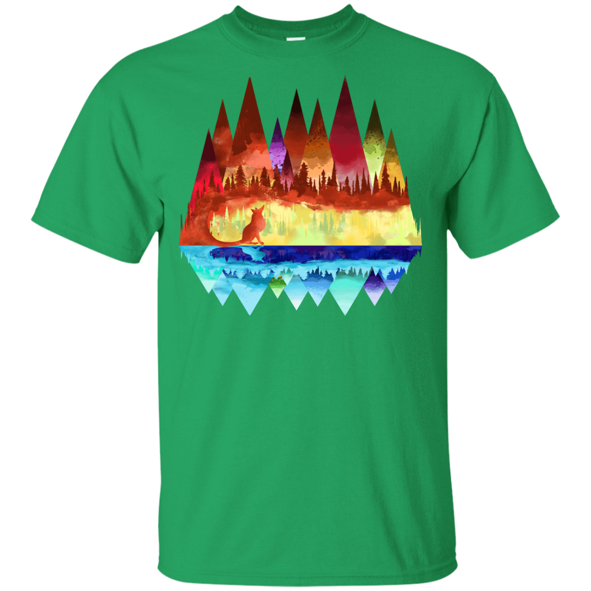 T-Shirts Irish Green / YXS Mirrored Range Youth T-Shirt