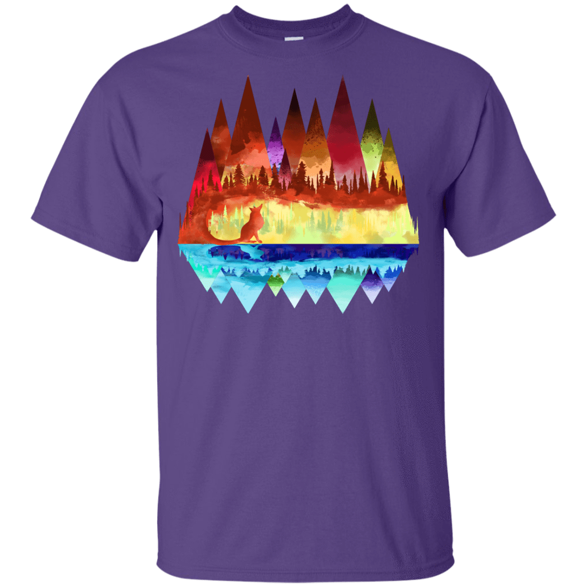 T-Shirts Purple / YXS Mirrored Range Youth T-Shirt