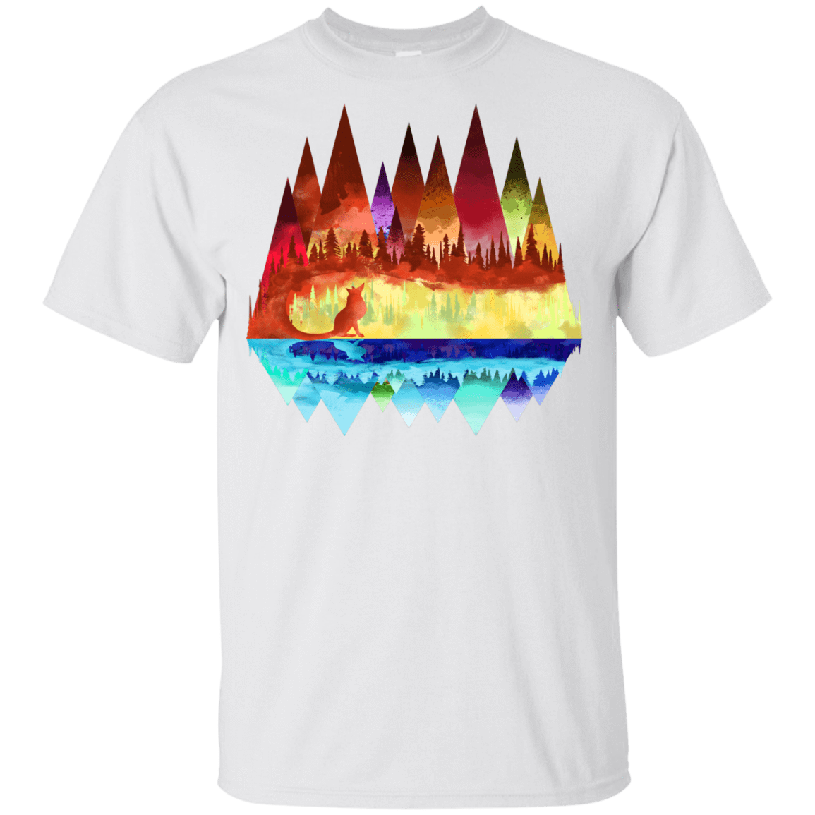 T-Shirts White / YXS Mirrored Range Youth T-Shirt