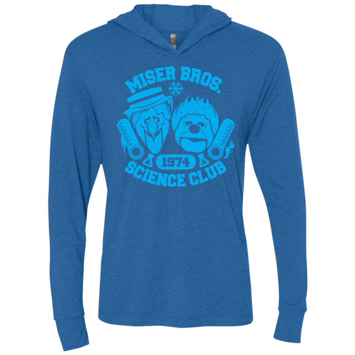 T-Shirts Vintage Royal / X-Small Miser bros Science Club Triblend Long Sleeve Hoodie Tee