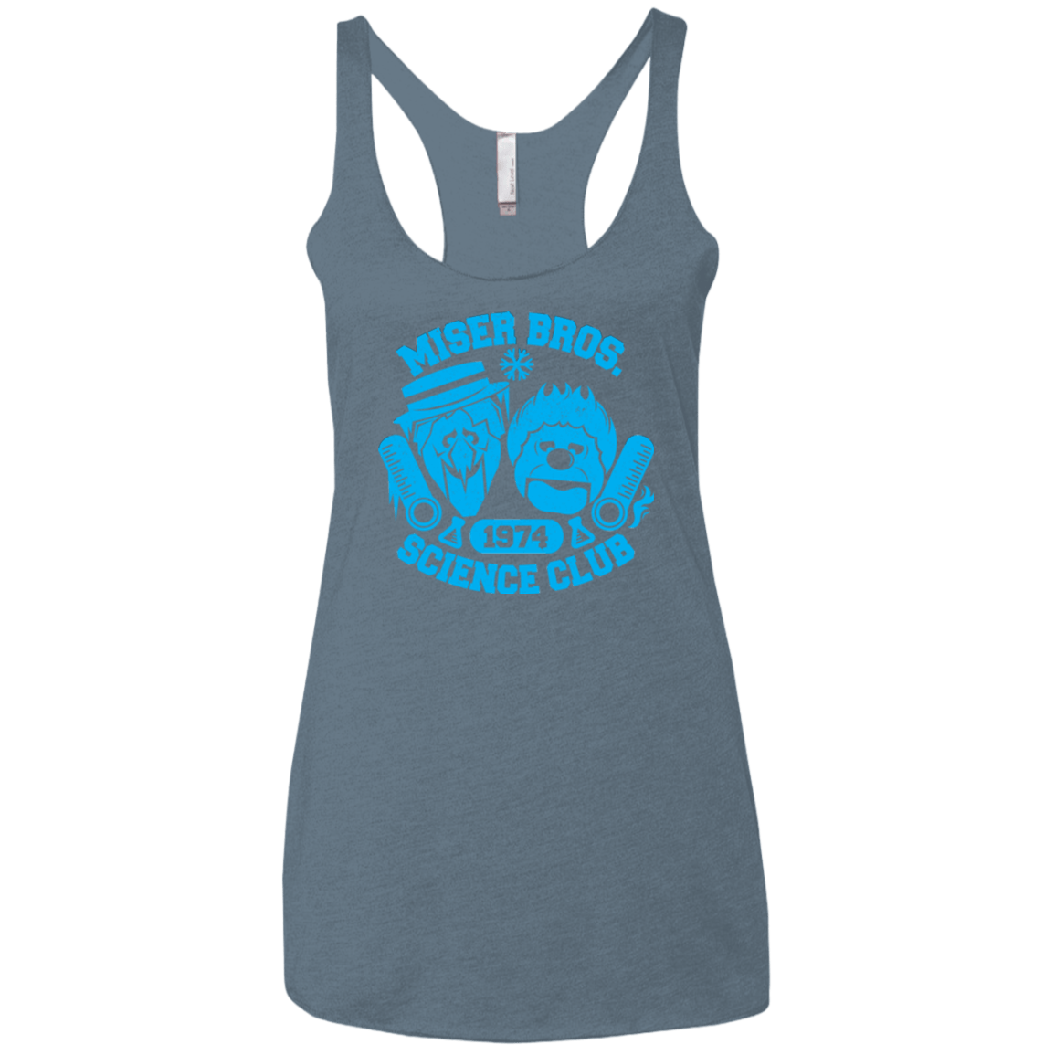 T-Shirts Indigo / X-Small Miser bros Science Club Women's Triblend Racerback Tank