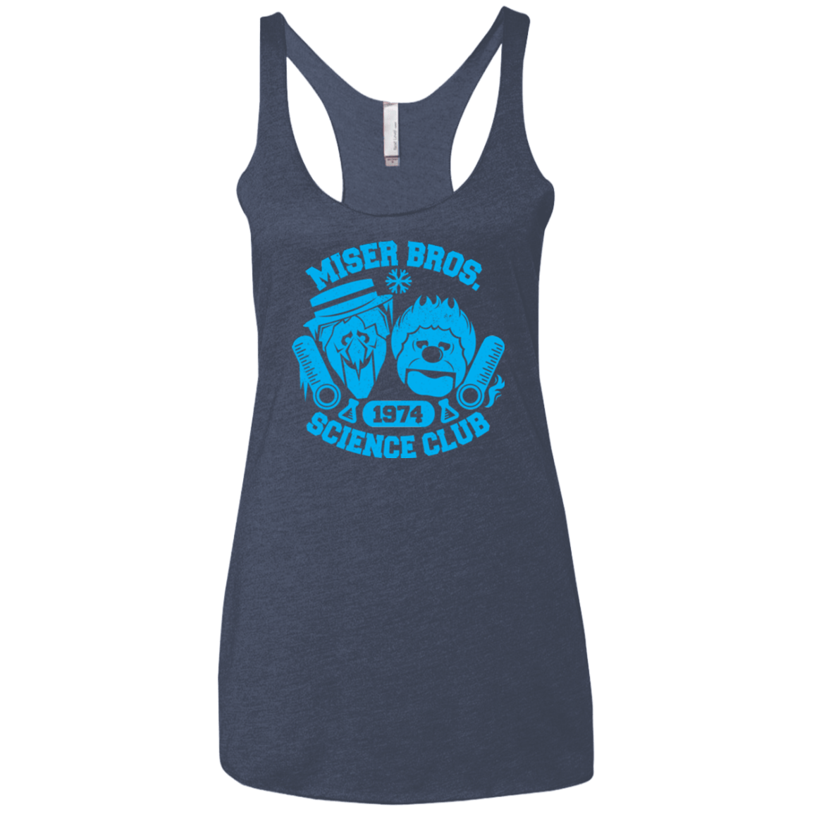 T-Shirts Vintage Navy / X-Small Miser bros Science Club Women's Triblend Racerback Tank
