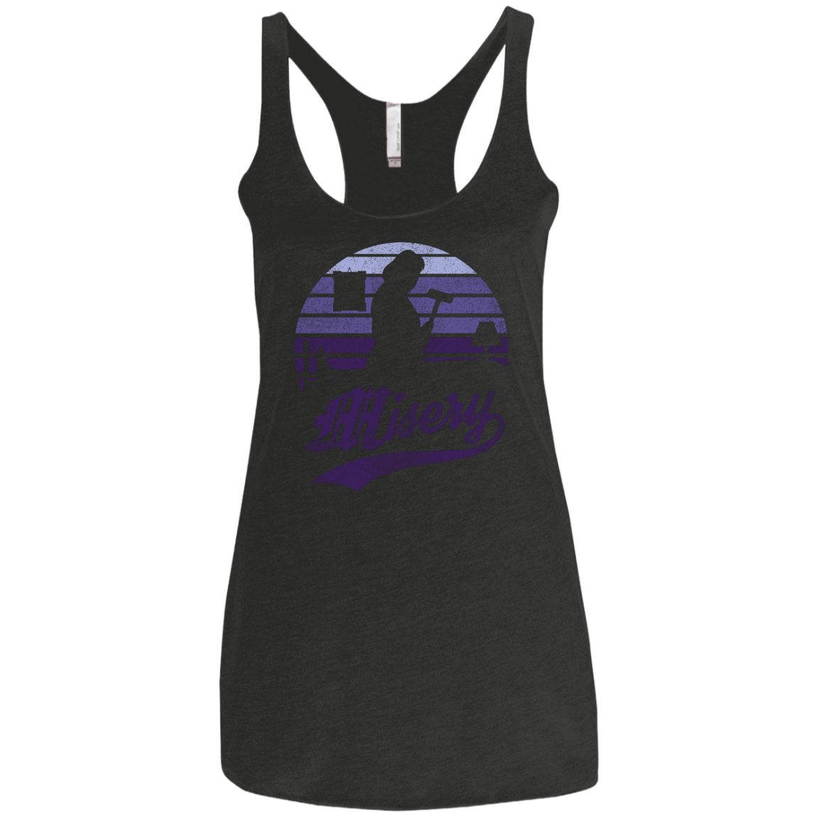 T-Shirts Vintage Black / X-Small Misery Sun Set Women's Triblend Racerback Tank