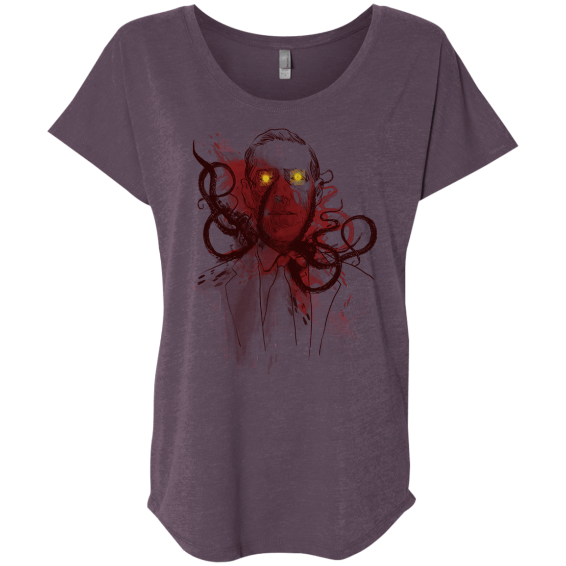 T-Shirts Vintage Purple / X-Small Miskatoninked Triblend Dolman Sleeve