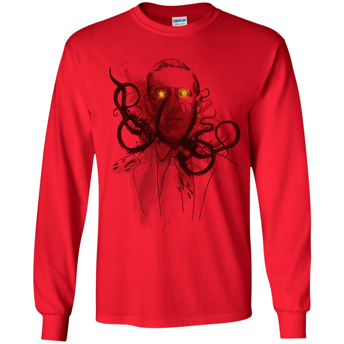 T-Shirts Red / YS Miskatoninked Youth Long Sleeve T-Shirt