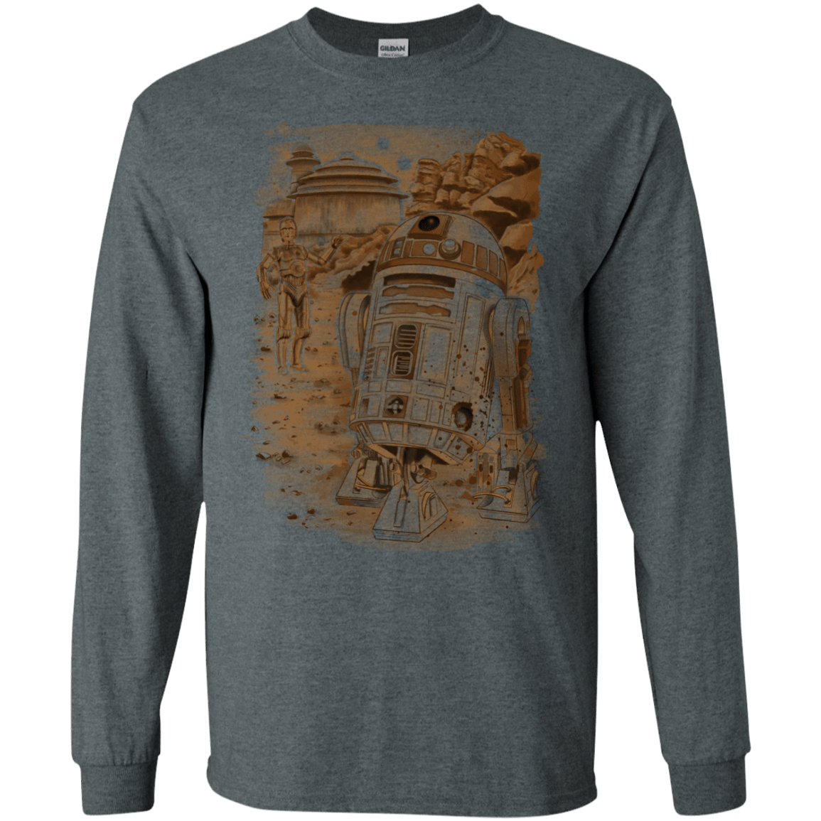 T-Shirts Dark Heather / S Mission to jabba palace Men's Long Sleeve T-Shirt