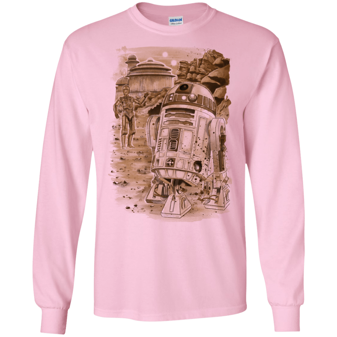 T-Shirts Light Pink / S Mission to jabba palace Men's Long Sleeve T-Shirt