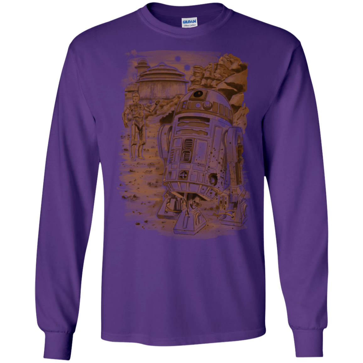 T-Shirts Purple / S Mission to jabba palace Men's Long Sleeve T-Shirt