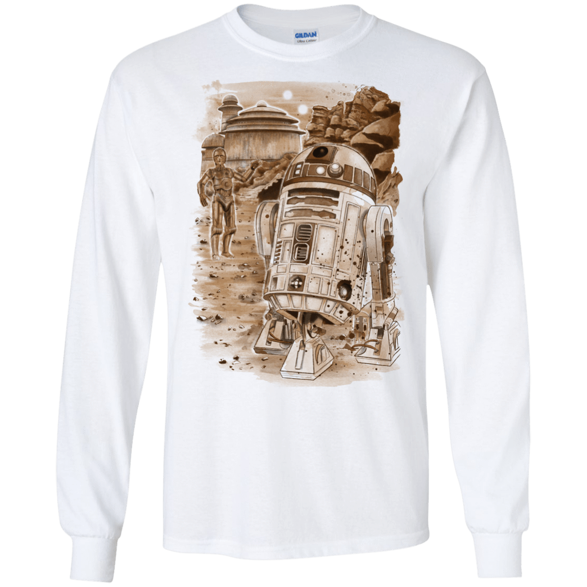 T-Shirts White / S Mission to jabba palace Men's Long Sleeve T-Shirt