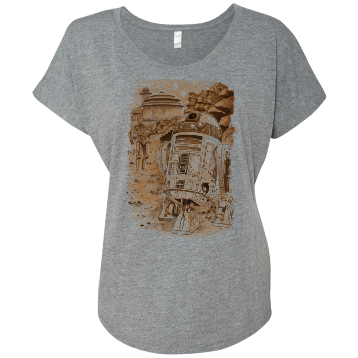 T-Shirts Premium Heather / X-Small Mission to jabba palace Triblend Dolman Sleeve