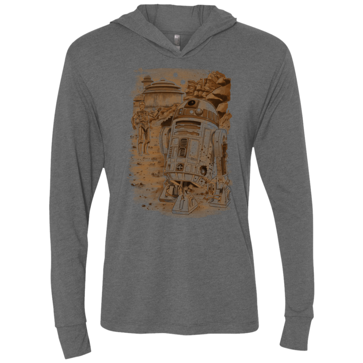 Mission to jabba palace Triblend Long Sleeve Hoodie Tee