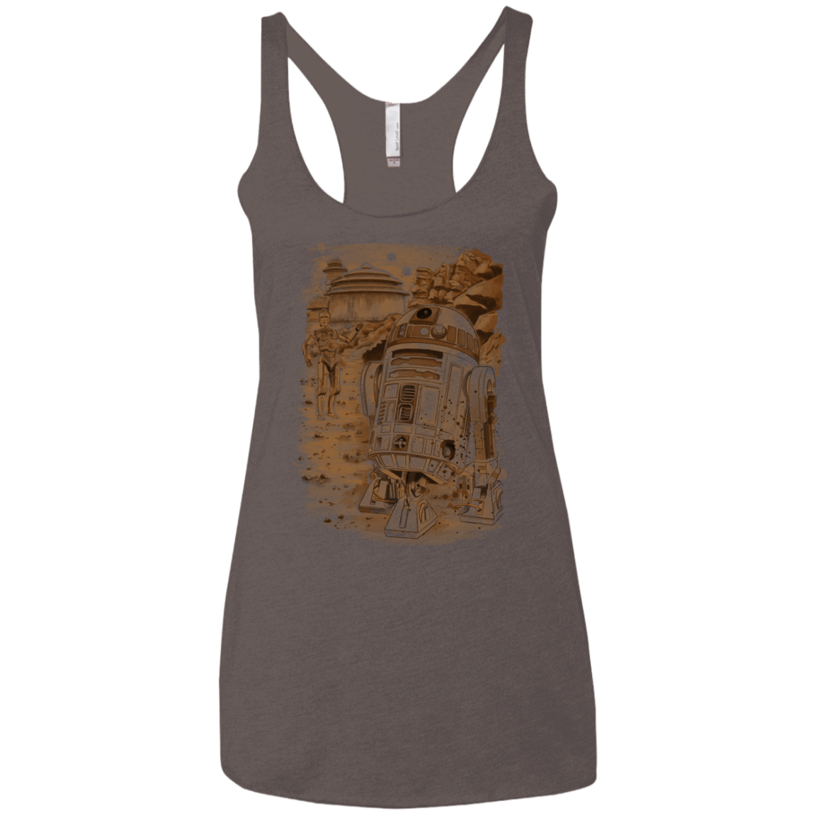 T-Shirts Macchiato / X-Small Mission to jabba palace Women's Triblend Racerback Tank