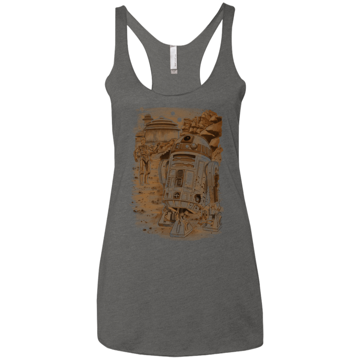 Mission to jabba palace Women's Triblend Racerback Tank