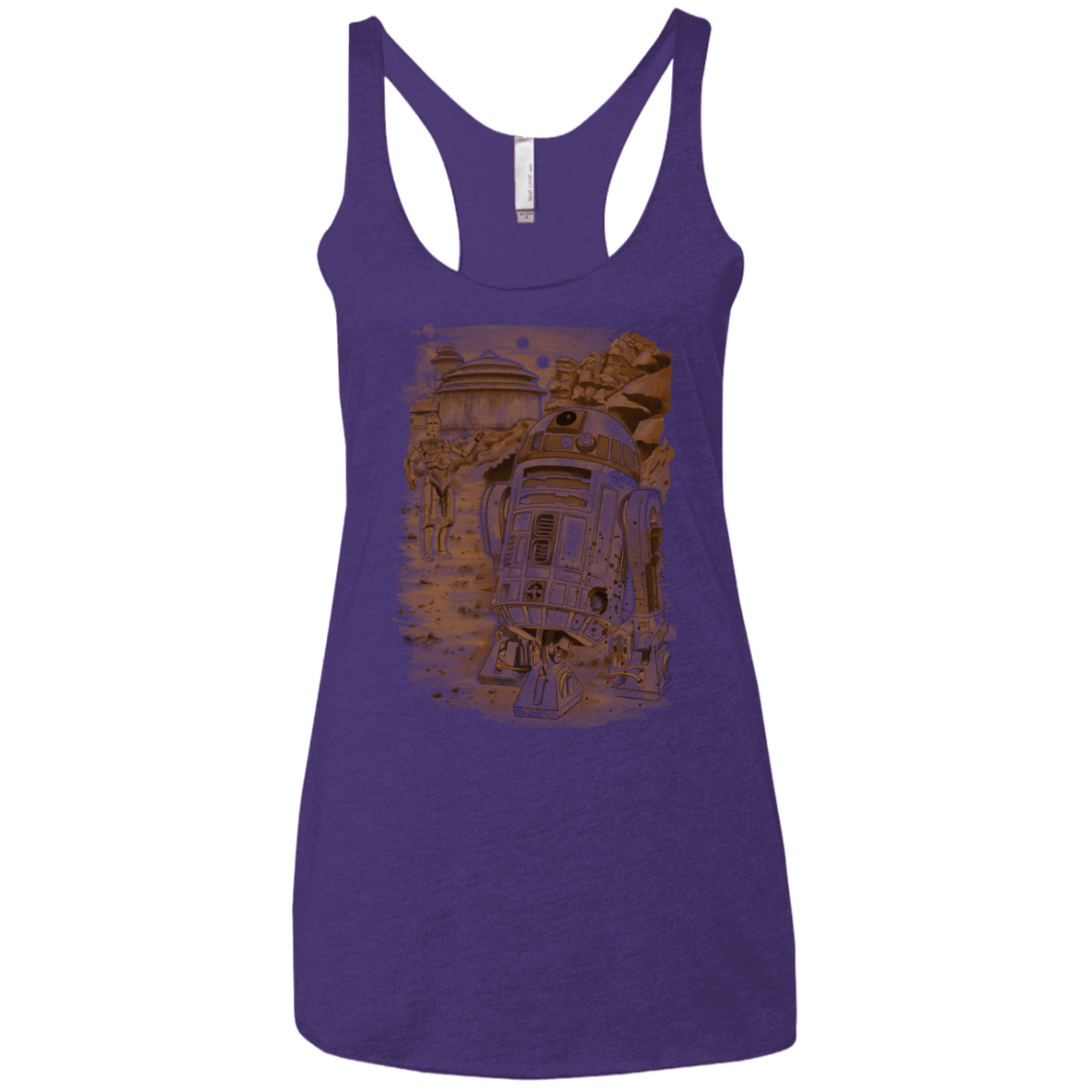 Mission to jabba palace Women's Triblend Racerback Tank