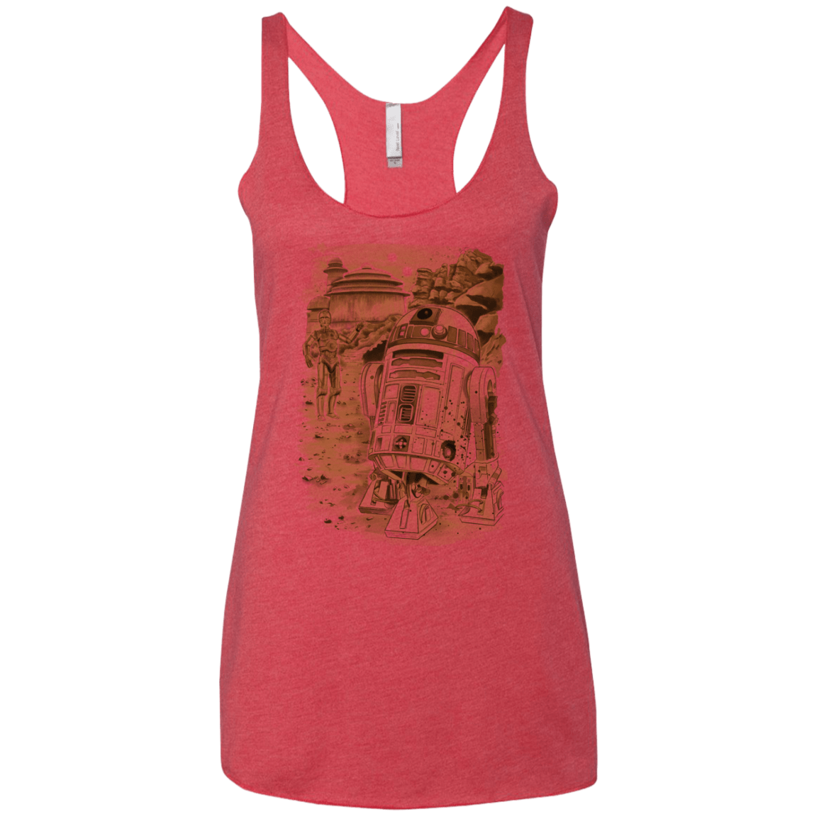 Mission to jabba palace Women's Triblend Racerback Tank