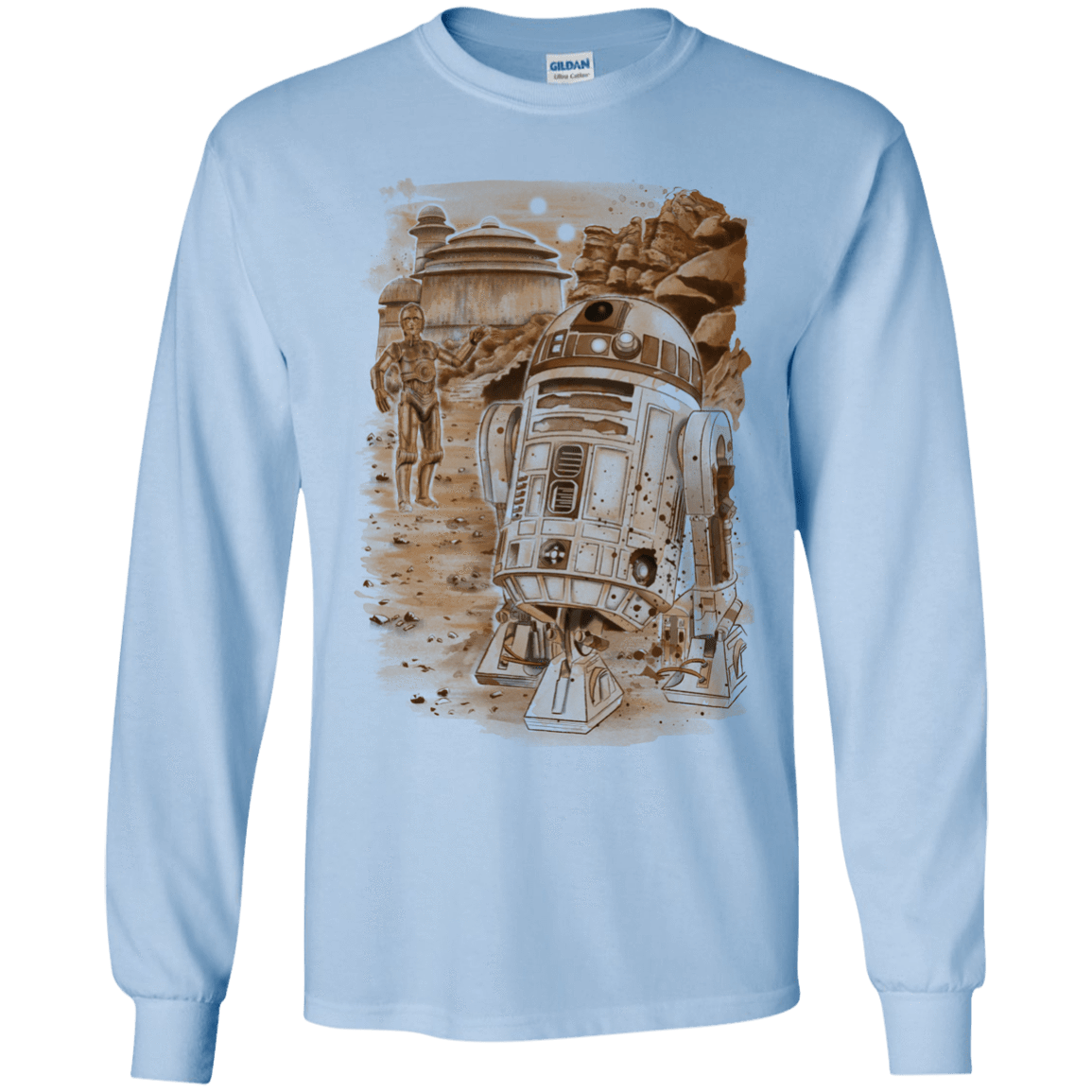 T-Shirts Light Blue / YS Mission to jabba palace Youth Long Sleeve T-Shirt