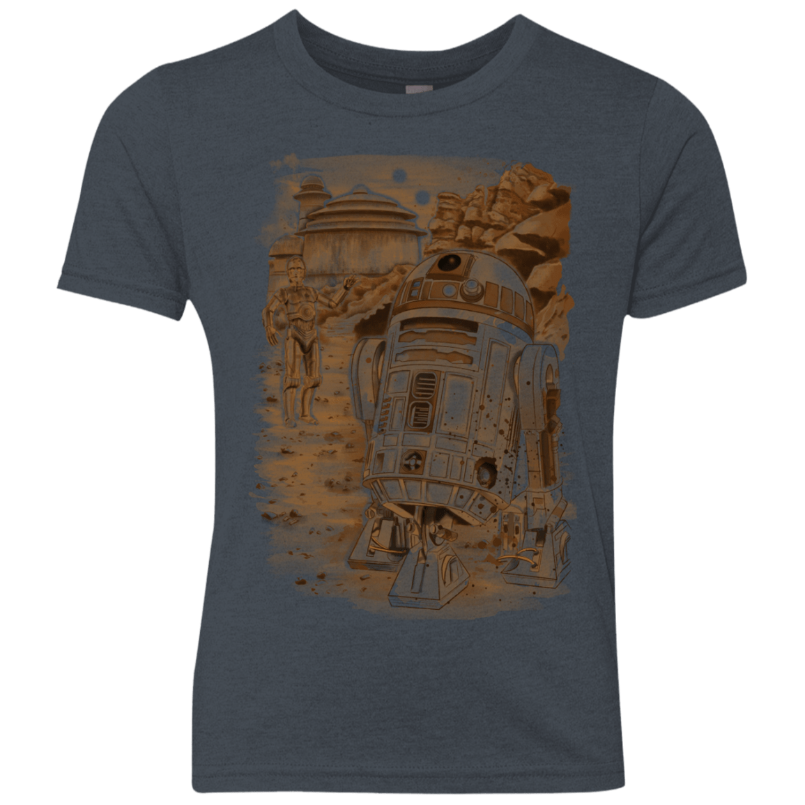 T-Shirts Vintage Navy / YXS Mission to jabba palace Youth Triblend T-Shirt