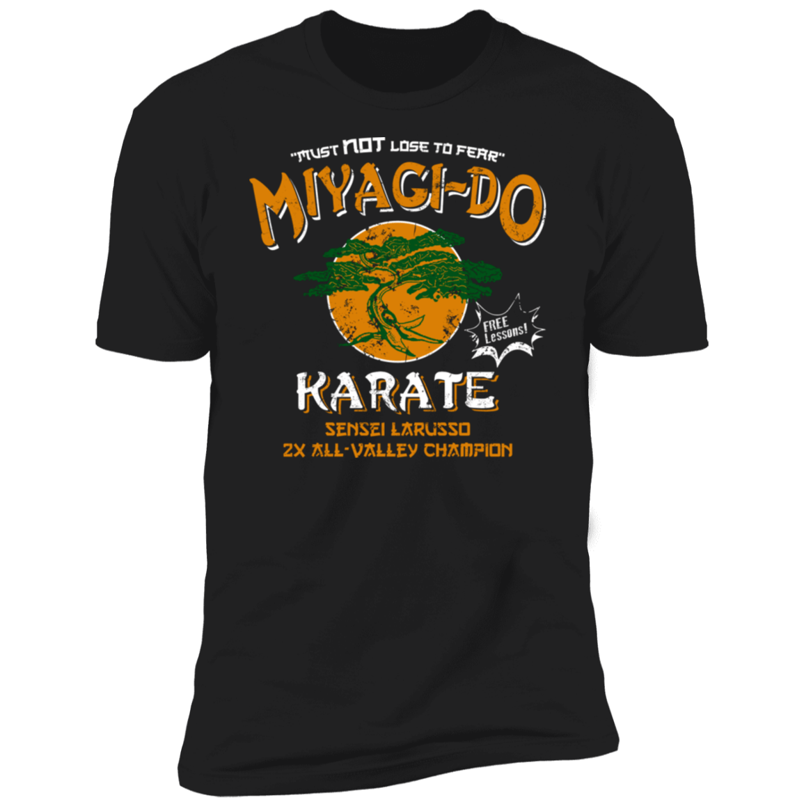 T-Shirts Black / X-Small Miyagi Do Free Lessons Men's Premium T-Shirt