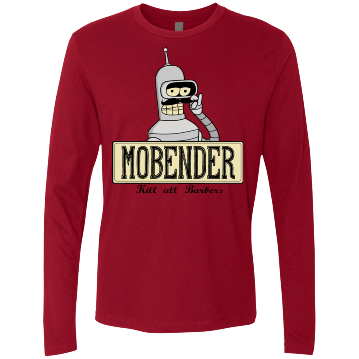 T-Shirts Cardinal / S Mobender Men's Premium Long Sleeve