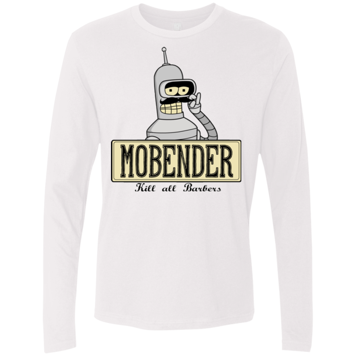 T-Shirts White / S Mobender Men's Premium Long Sleeve