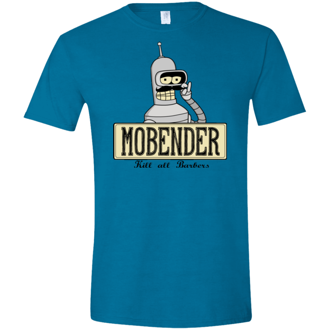 T-Shirts Antique Sapphire / S Mobender Men's Semi-Fitted Softstyle