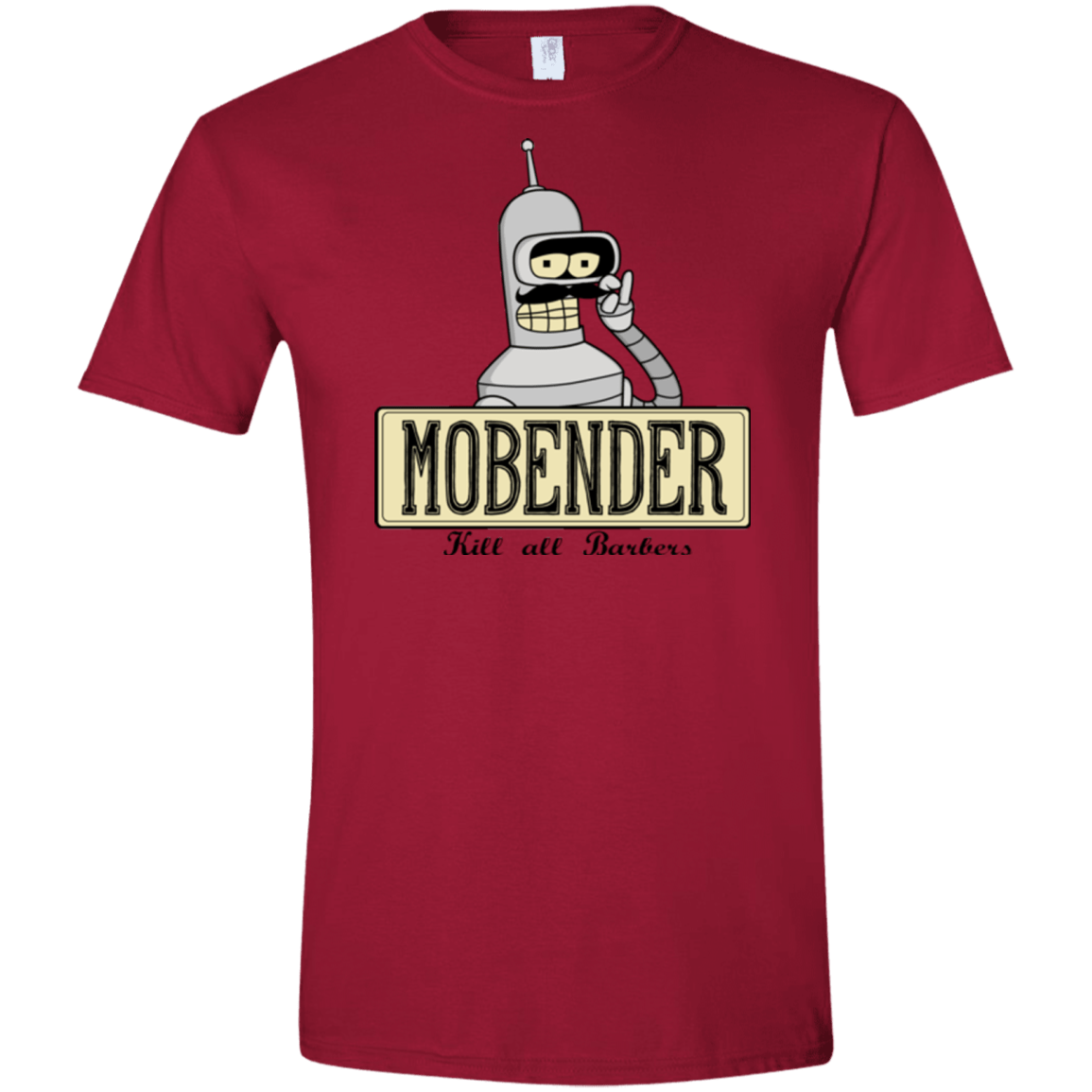 T-Shirts Cardinal Red / S Mobender Men's Semi-Fitted Softstyle