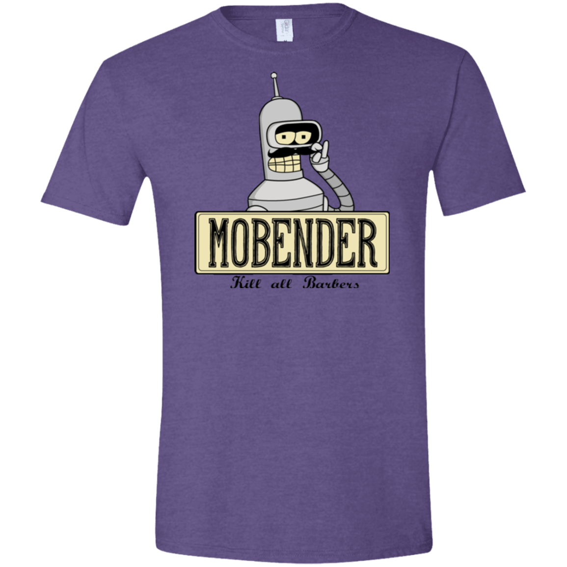 T-Shirts Heather Purple / S Mobender Men's Semi-Fitted Softstyle
