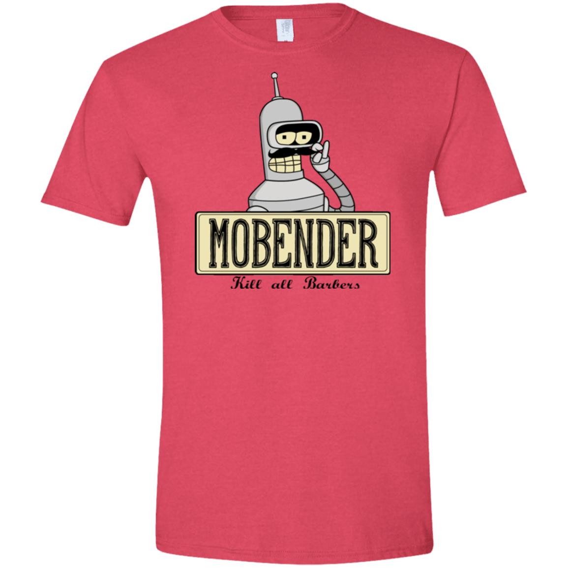 T-Shirts Heather Red / S Mobender Men's Semi-Fitted Softstyle