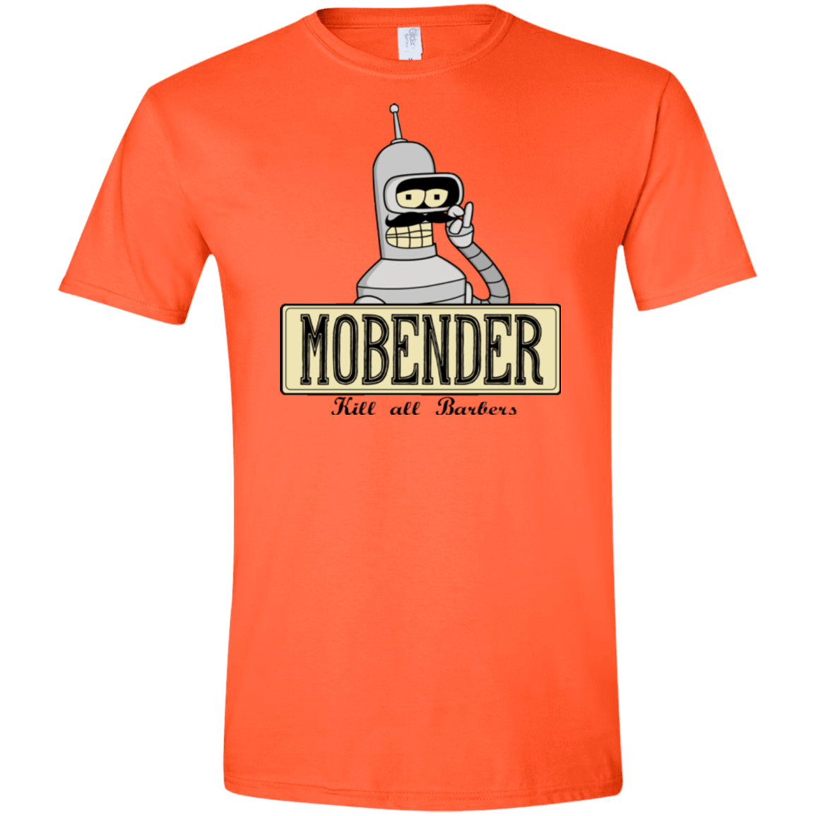 T-Shirts Orange / S Mobender Men's Semi-Fitted Softstyle
