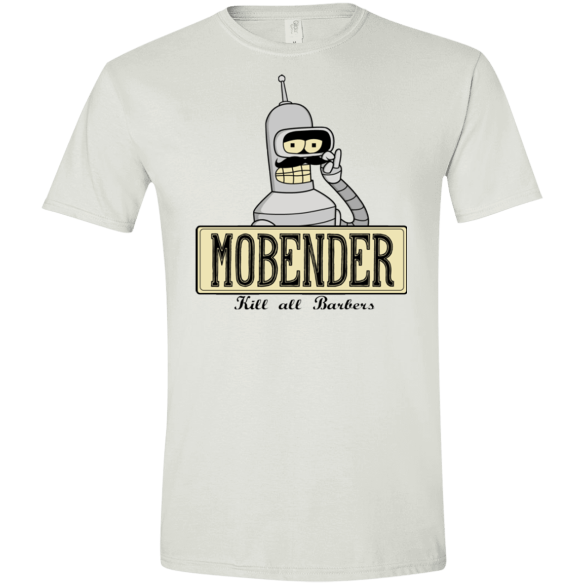 T-Shirts White / X-Small Mobender Men's Semi-Fitted Softstyle