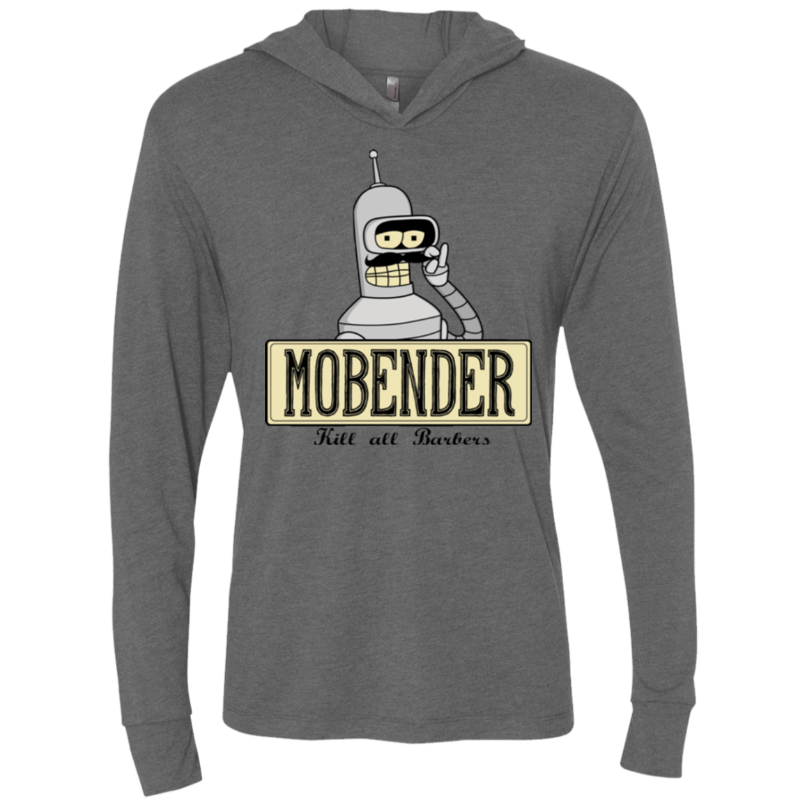 T-Shirts Premium Heather / X-Small Mobender Triblend Long Sleeve Hoodie Tee