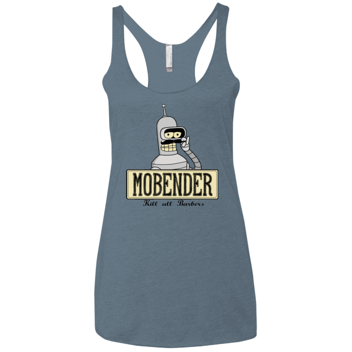 T-Shirts Indigo / X-Small Mobender Women's Triblend Racerback Tank