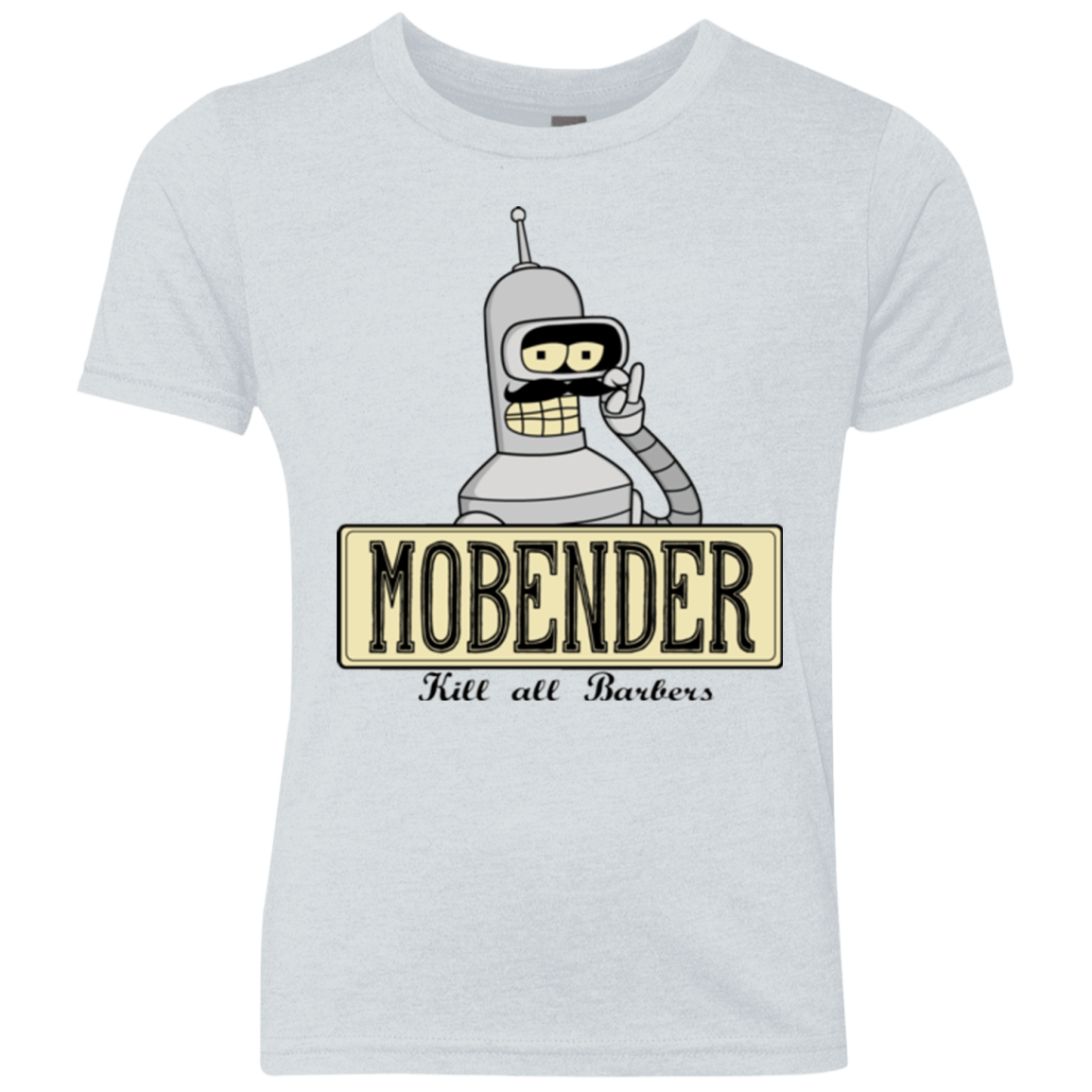 T-Shirts Heather White / YXS Mobender Youth Triblend T-Shirt