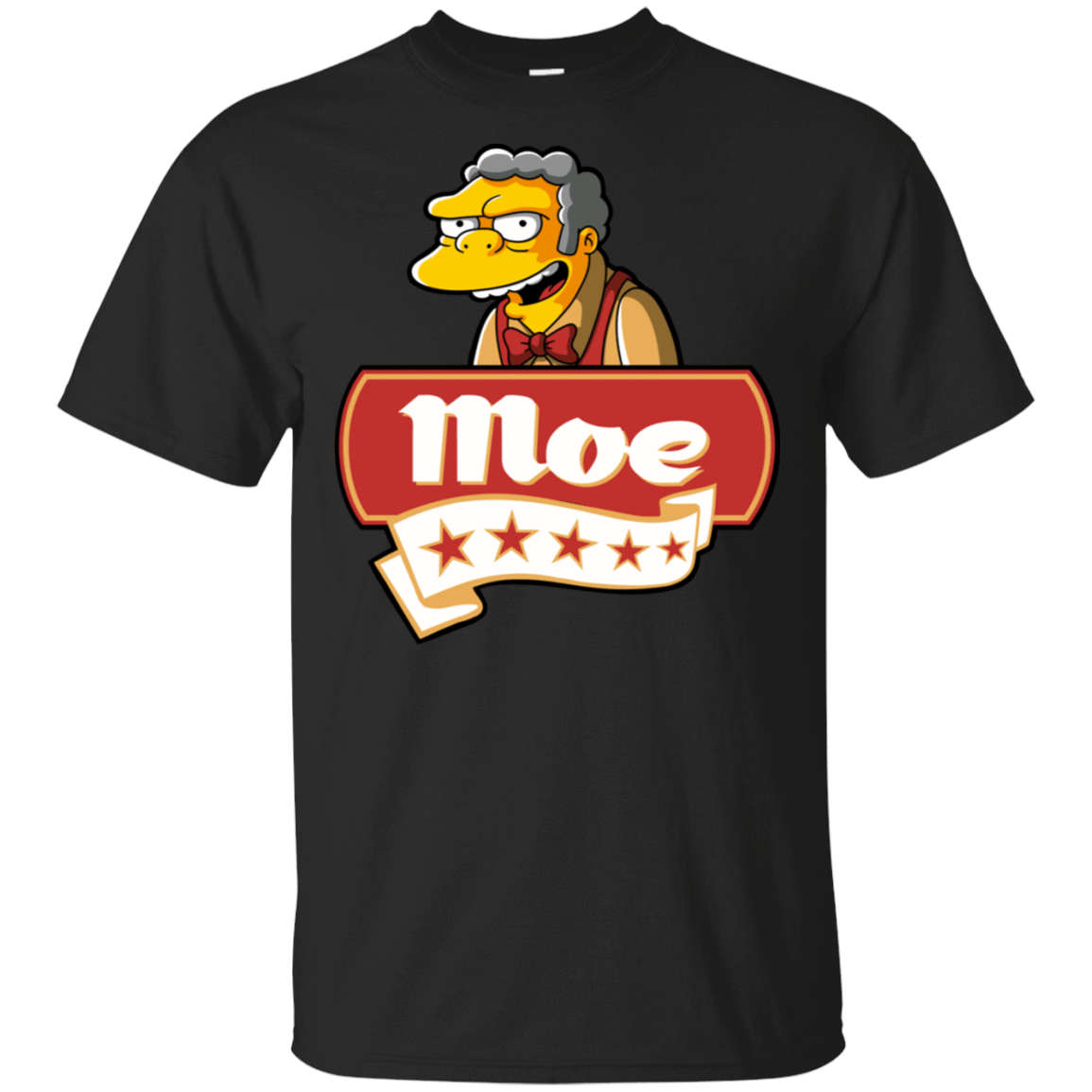 T-Shirts Black / S Moe Five Stars T-Shirt