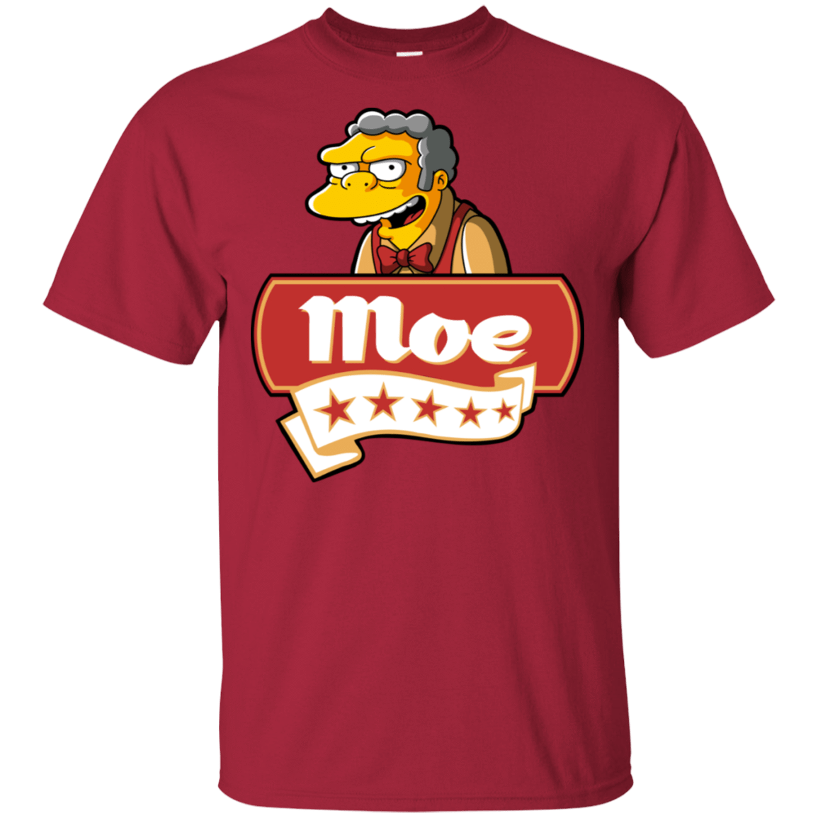 T-Shirts Cardinal / S Moe Five Stars T-Shirt