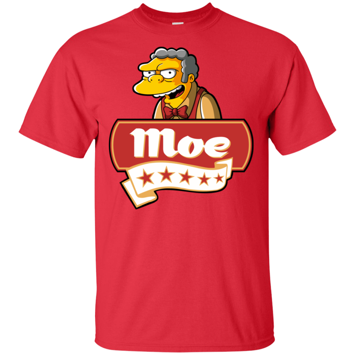 T-Shirts Red / S Moe Five Stars T-Shirt