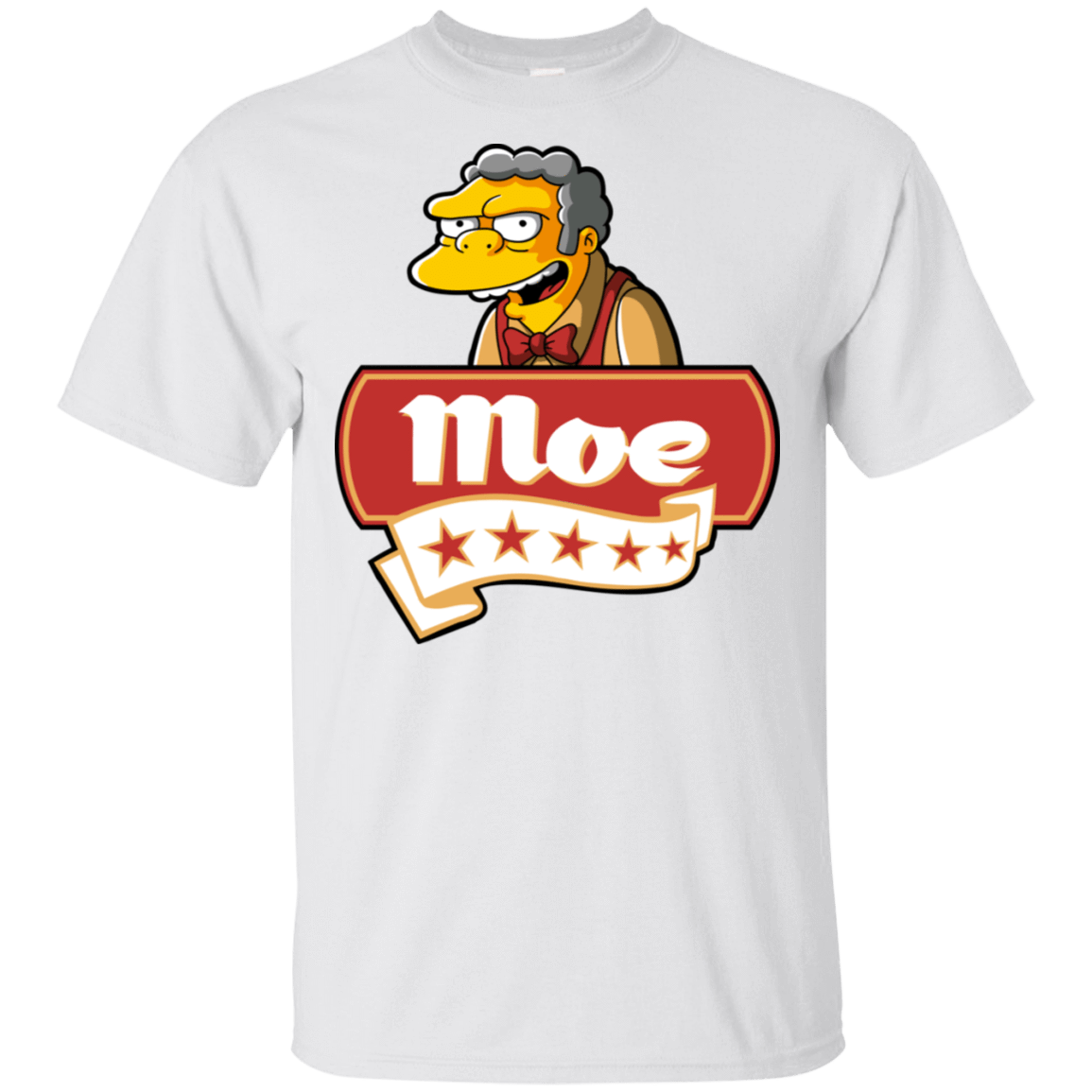 T-Shirts White / S Moe Five Stars T-Shirt