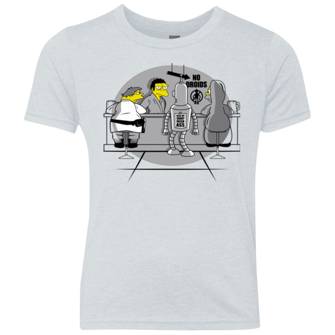 T-Shirts Heather White / YXS Moes Cantina Irish Youth Triblend T-Shirt