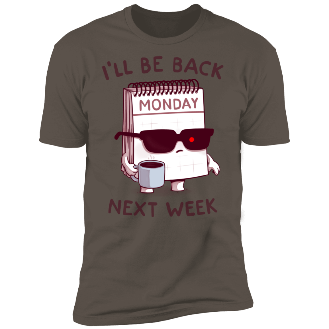 T-Shirts Warm Grey / S Monday is Back Men's Premium T-Shirt