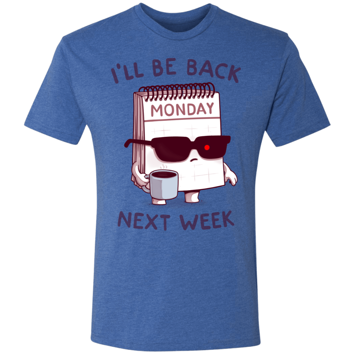 T-Shirts Vintage Royal / S Monday is Back Men's Triblend T-Shirt